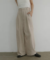 リネンライクタックパンツ