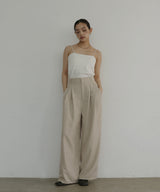 リネンライクタックパンツ