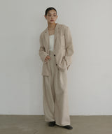 リネンライクタックパンツ