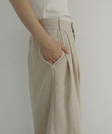 リネンライクタックパンツ