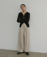 リネンライクタックパンツ