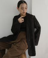 刺繍シアーテーラードジャケット