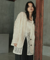 刺繍シアーテーラードジャケット