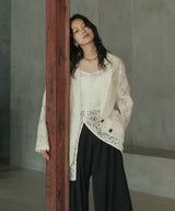 刺繍シアーテーラードジャケット