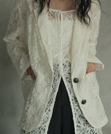 刺繍シアーテーラードジャケット