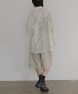 刺繍シアーテーラードジャケット