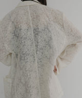 刺繍シアーテーラードジャケット