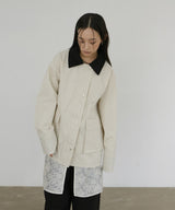 刺繍レースチュニックキャミワンピ