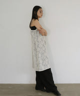 刺繍レースチュニックキャミワンピ