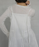 刺繍チュニックワンピース