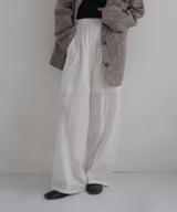 【2月中旬予約商品】刺繍レースイージーパンツ