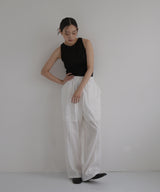 【2月中旬予約商品】刺繍レースイージーパンツ