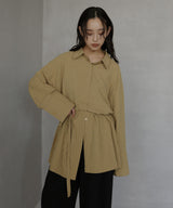 ベルト付きサッカーチェックシャツ