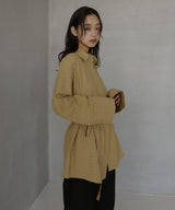 ベルト付きサッカーチェックシャツ