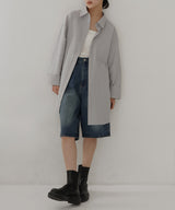 ベルト付きサッカーチェックシャツ