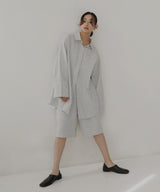 ベルト付きサッカーチェックシャツ