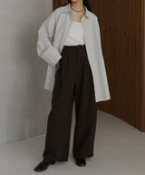 ベルト付きサッカーチェックシャツ