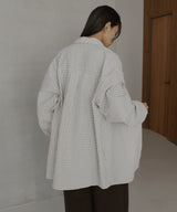 ベルト付きサッカーチェックシャツ