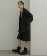 リネンライクストライプジャケット