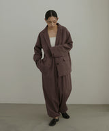 リネンライクストライプジャケット