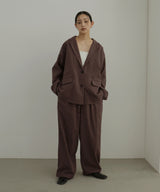 リネンライクストライプジャケット