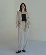 リネンライクストライプジャケット