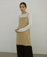 TRツイルバックオープンチュニックキャミ