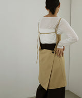 TRツイルバックオープンチュニックキャミ