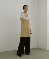 TRツイルバックオープンチュニックキャミ