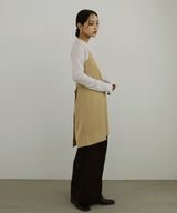 TRツイルバックオープンチュニックキャミ