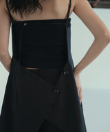 TRツイルバックオープンチュニックキャミ