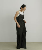 TRツイルバックオープンチュニックキャミ