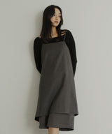 TRツイルバックオープンチュニックキャミ