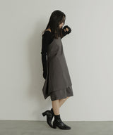 TRツイルバックオープンチュニックキャミ