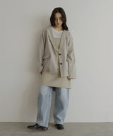 TRツイルバックオープンチュニックキャミ