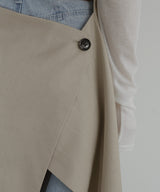 TRツイルバックオープンチュニックキャミ