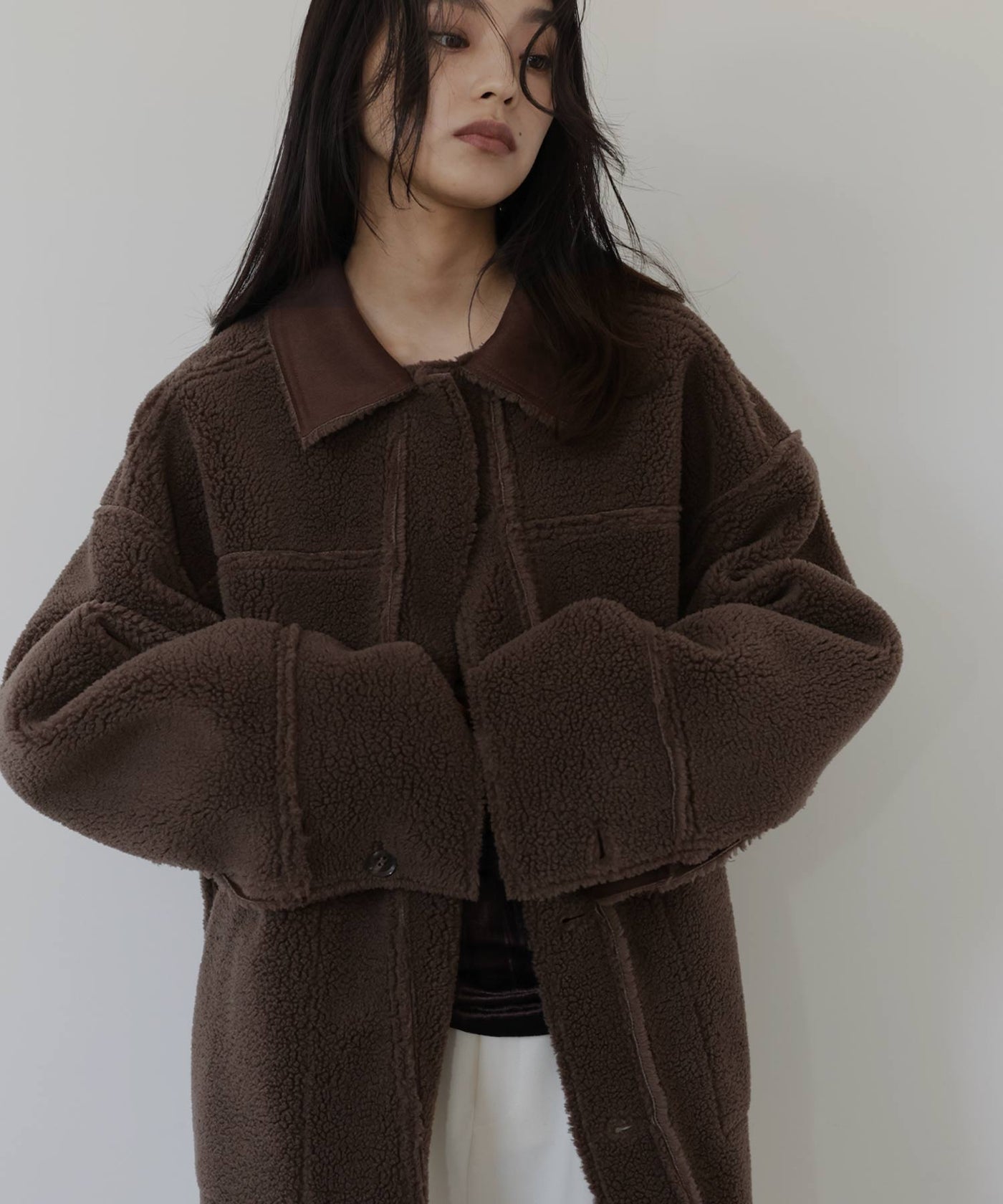 ムートンボアリバーシブルコート – hellam