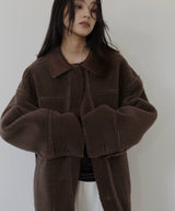 ムートンボアリバーシブルコート