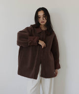 ムートンボアリバーシブルコート