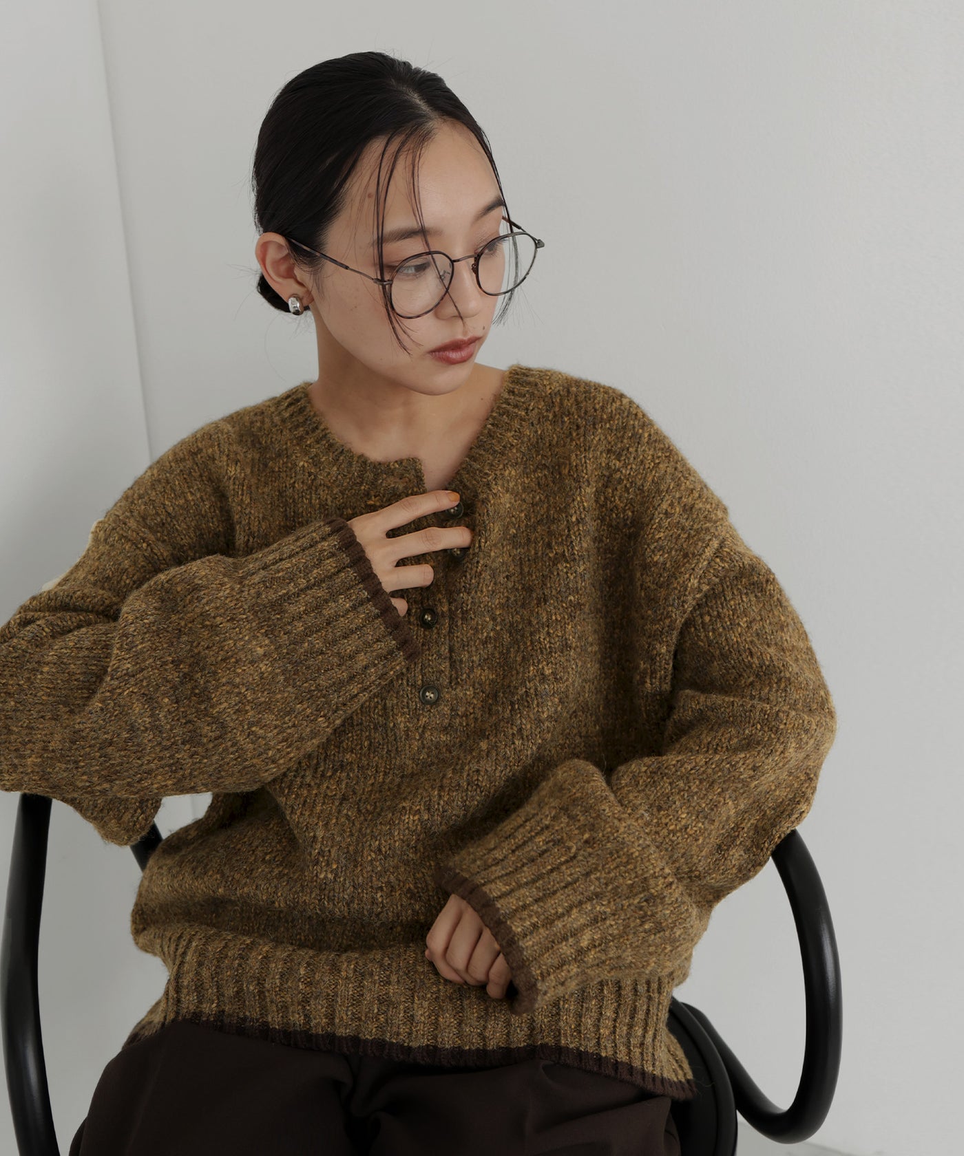 バイカラーヘムボーダーニット バイカラーニット | GIANNI LO GIUDICE (Women)/ジャンニロジュディ