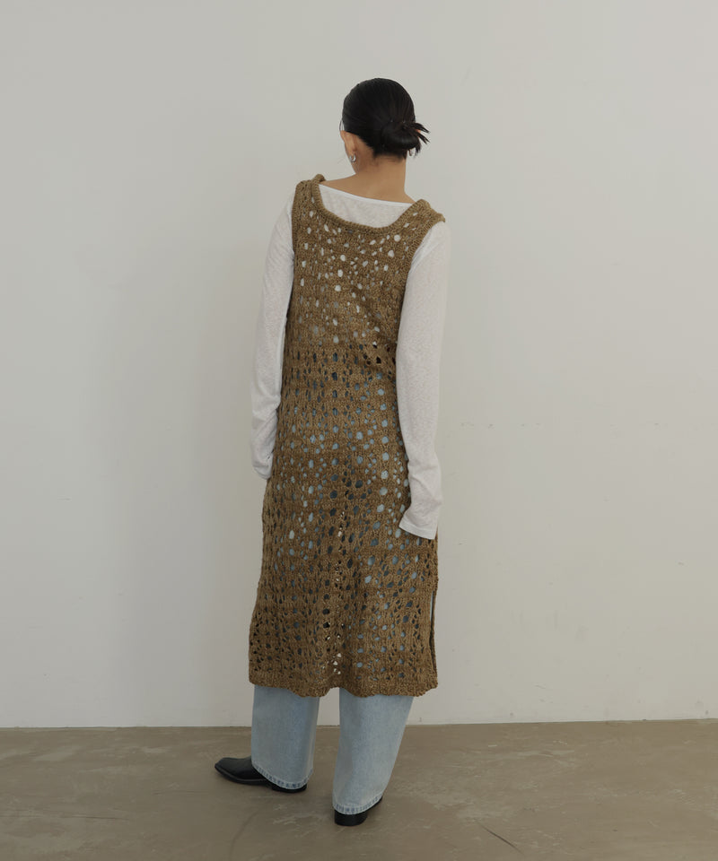 inscrire メッシュ　ワンピース メッシュニットワンピース – hellam
