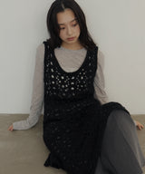 メッシュニットワンピース