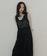 メッシュニットワンピース