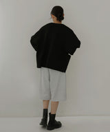 ジップアップニットカーデ