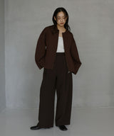 ジップアップニットカーデ