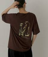 【hellam×pinmyself】フラワーアートTシャツ