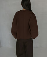 ジップアップニットカーデ