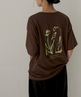 【hellam×pinmyself】フラワーアートTシャツ