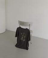 【hellam×pinmyself】フラワーアートTシャツ