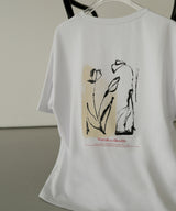 【hellam×pinmyself】フラワーアートTシャツ